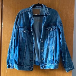 Oversized jean jacket